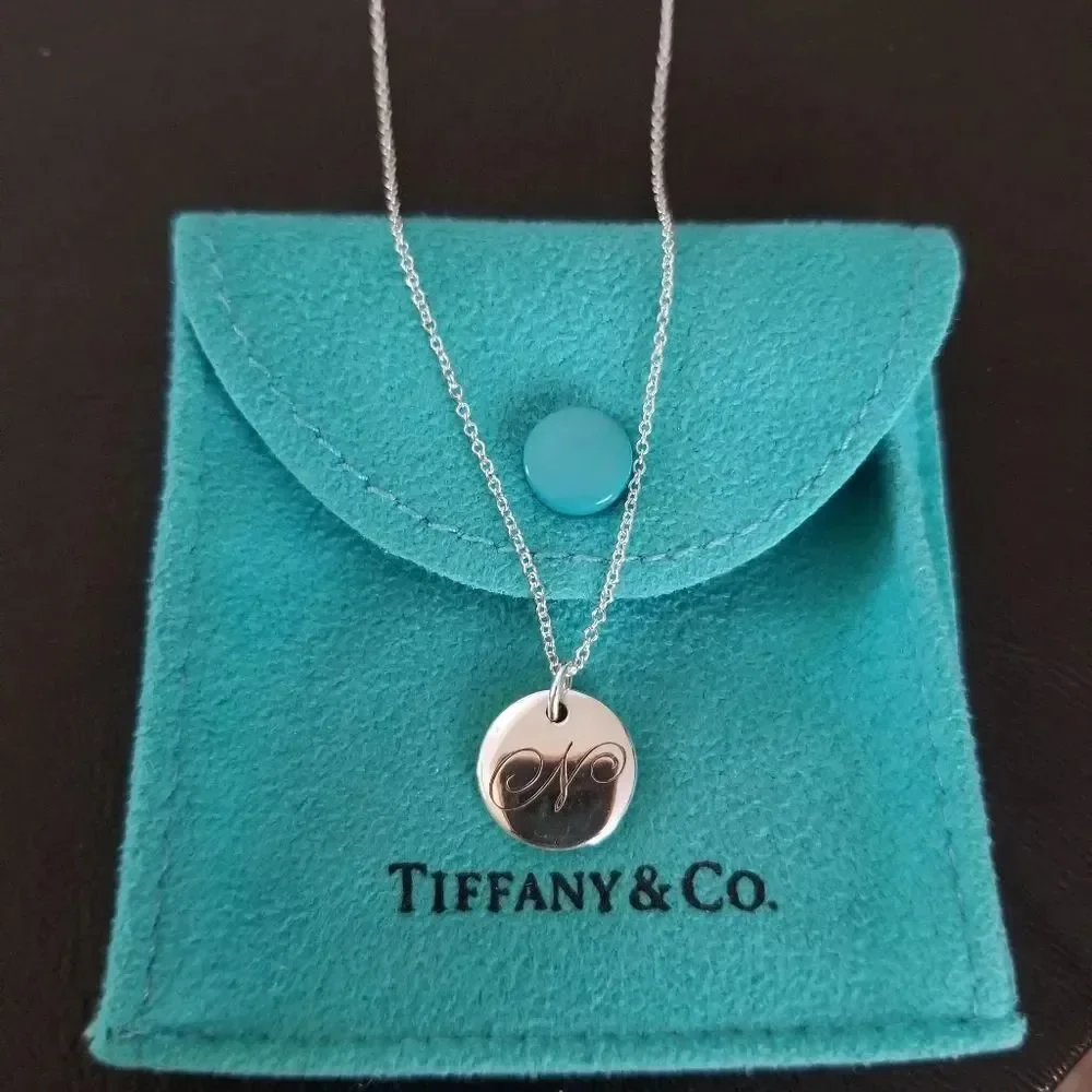 Tiffany & Co. Initial Letter 'N' Necklace